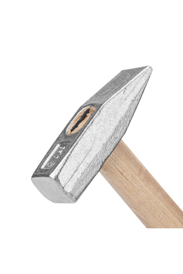 Молоток слесарный, 600 г, квадратный боек, деревянная рукоятка