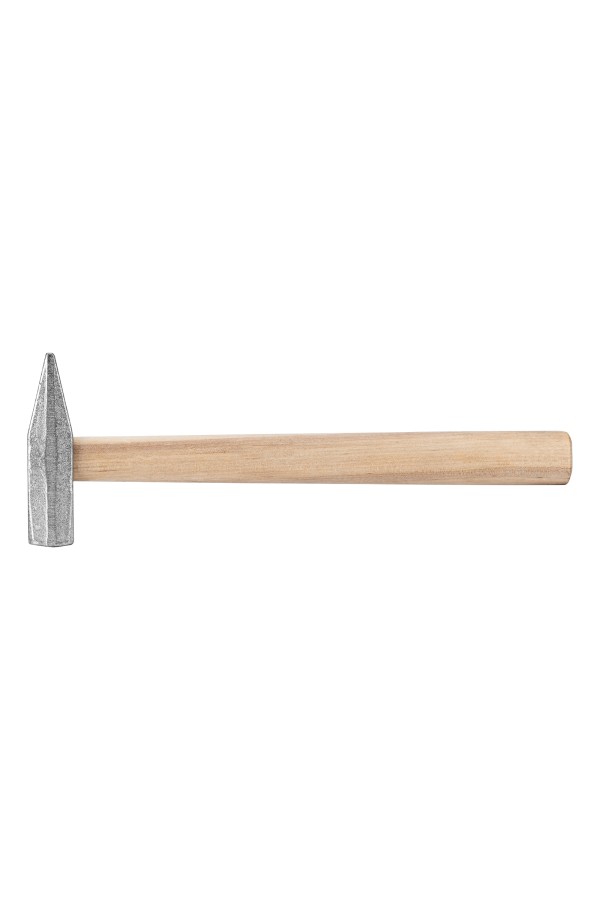 Молоток слесарный, 600 г, квадратный боек, деревянная рукоятка