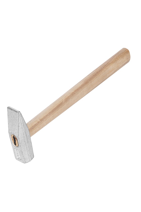 Молоток слесарный, 600 г, квадратный боек, деревянная рукоятка