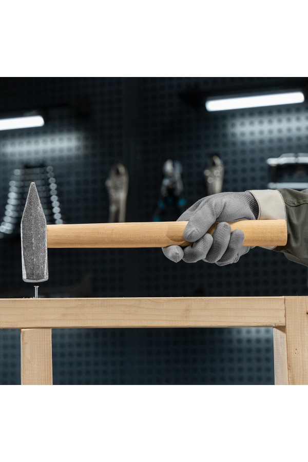 Молоток слесарный, 800 г, квадратный боек, деревянная рукоятка