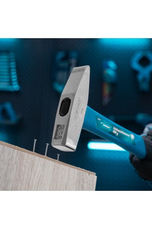 Молоток слесарный, 400 г, квадратный боек, фибергласовая обрезиненная рукоятка Gross