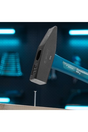 Молоток слесарный, 600 г, квадратный боек, фибергласовая обрезиненная рукоятка Gross