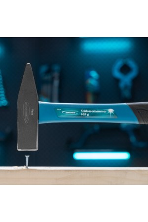 Молоток слесарный, 600 г, квадратный боек, фибергласовая обрезиненная рукоятка Gross