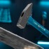 Молоток слесарный, 600 г, квадратный боек, фибергласовая обрезиненная рукоятка Gross