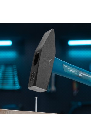 Молоток слесарный, 800 г, квадратный боек, фибергласовая обрезиненная рукоятка Gross