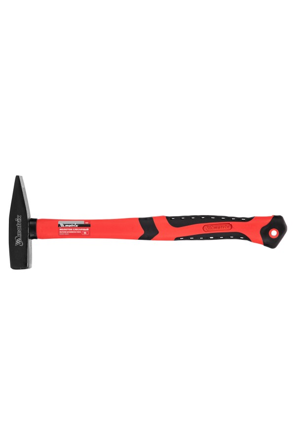 Молоток слесарный, 200 г, фибергласовая обрезиненная рукоятка Matrix