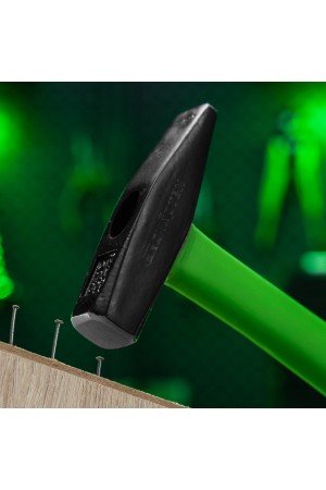 Молоток слесарный, 300 г, фибергласовая обрезиненная рукоятка Сибртех