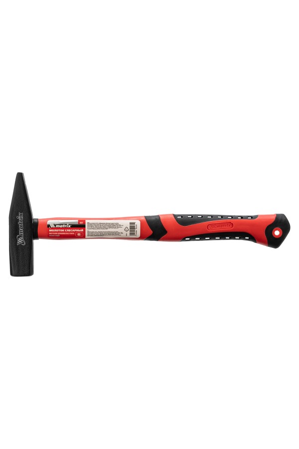 Молоток слесарный, 400 г, фибергласовая обрезиненная рукоятка Matrix