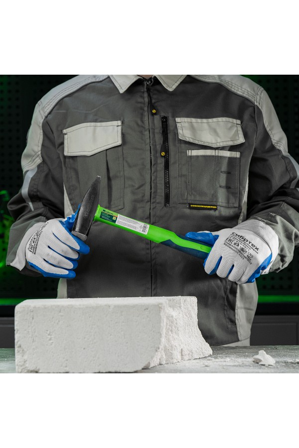 Молоток слесарный, 600 г, фибергласовая обрезиненная рукоятка Сибртех