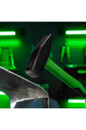 Молоток слесарный, 1000 г, фибергласовая обрезиненная рукоятка Сибртех