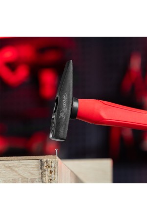 Молоток слесарный optimal, 100 г, фибергласовая обрезиненная рукоятка, квадратный боек Matrix