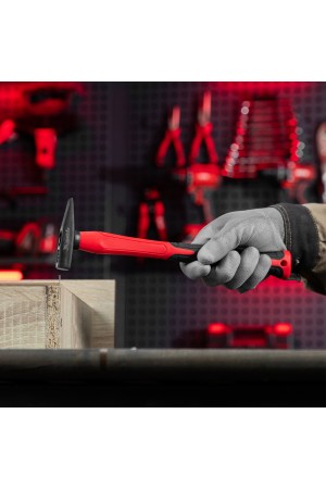 Молоток слесарный optimal, 100 г, фибергласовая обрезиненная рукоятка, квадратный боек Matrix