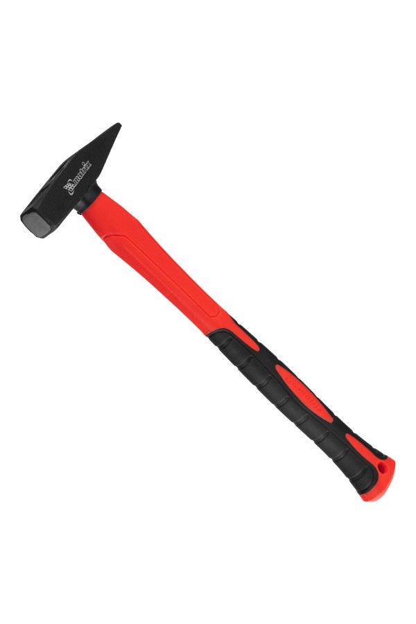 Молоток слесарный optimal, 200 г, фибергласовая обрезиненная рукоятка, квадратный боек Matrix