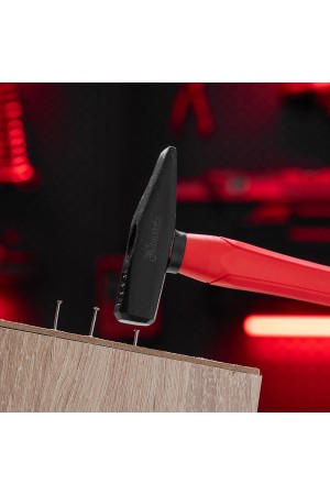 Молоток слесарный optimal, 200 г, фибергласовая обрезиненная рукоятка, квадратный боек Matrix