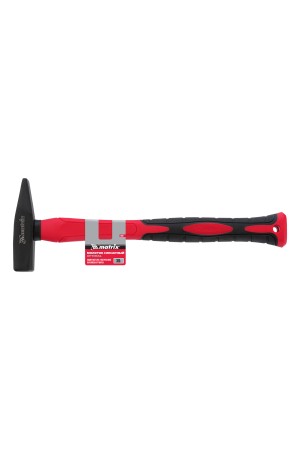 Молоток слесарный optimal, 300 г, фибергласовая обрезиненная рукоятка, квадратный боек Matrix