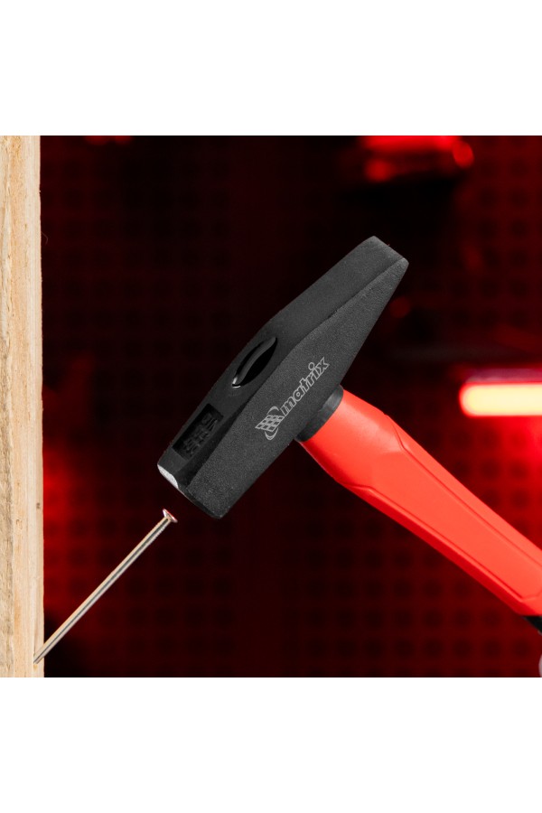 Молоток слесарный optimal, 400 г, фибергласовая обрезиненная рукоятка, квадратный боек Matrix