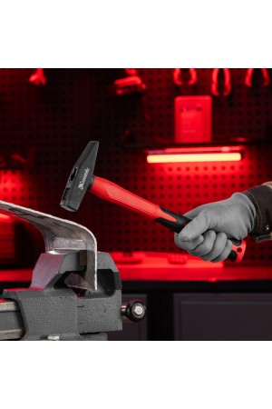 Молоток слесарный optimal, 400 г, фибергласовая обрезиненная рукоятка, квадратный боек Matrix