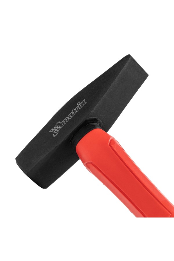 Молоток слесарный optimal, 500 г, фибергласовая обрезиненная рукоятка, квадратный боек Matrix