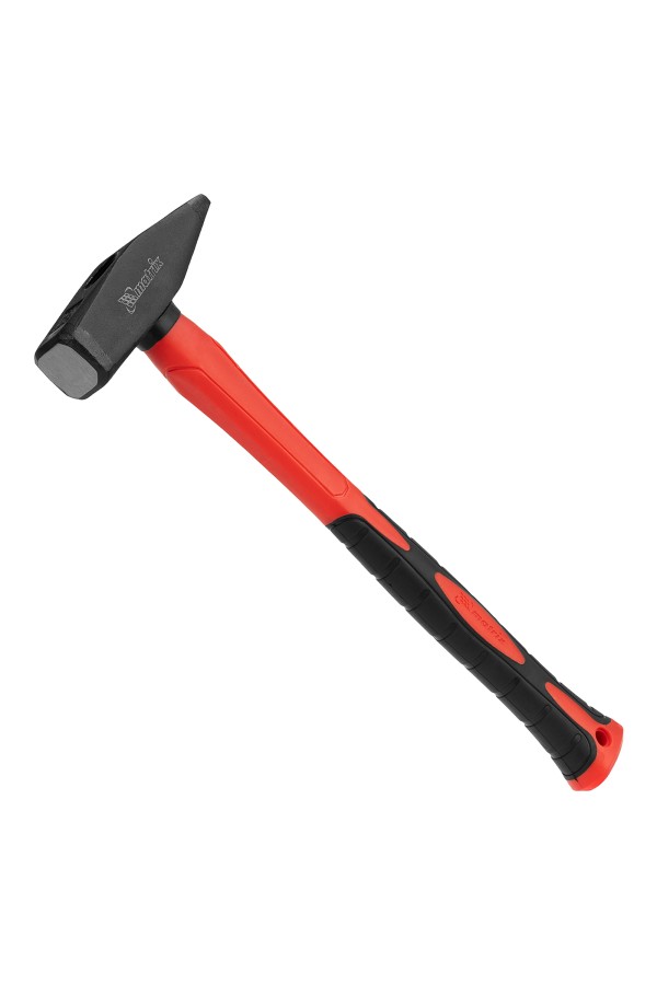 Молоток слесарный optimal, 600 г, фибергласовая обрезиненная рукоятка, квадратный боек Matrix