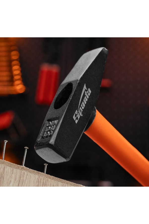 Молоток слесарный, 400 г, фибергласовая обрезиненная рукоятка Sparta