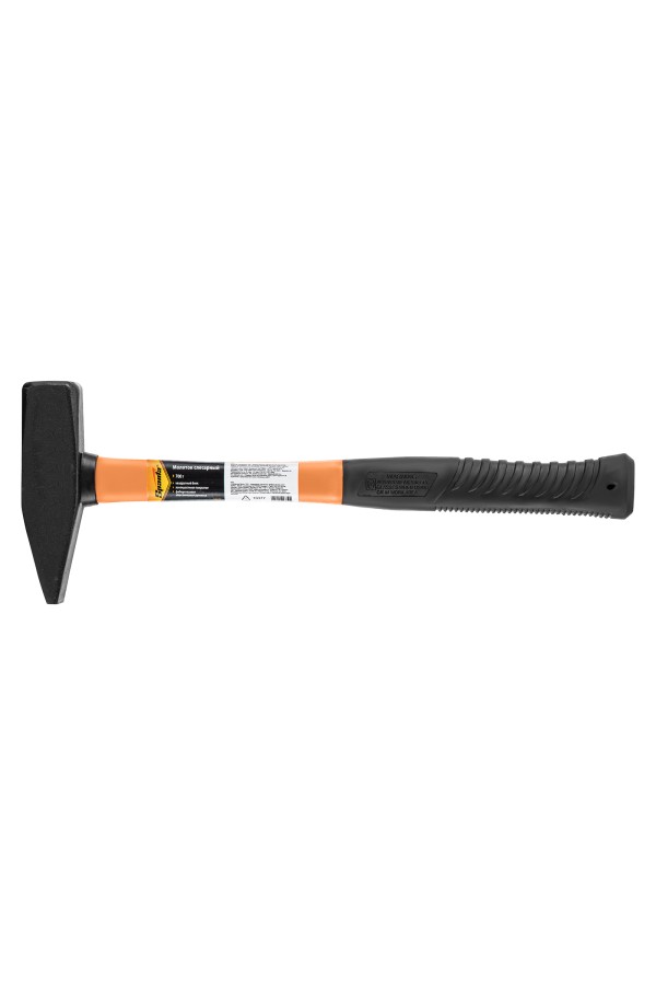 Молоток слесарный, 700 г, фибергласовая обрезиненная рукоятка Sparta