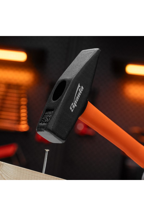 Молоток слесарный, 700 г, фибергласовая обрезиненная рукоятка Sparta