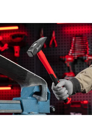 Молоток слесарный optimal, 800 г, фибергласовая обрезиненная рукоятка, квадратный боек Matrix