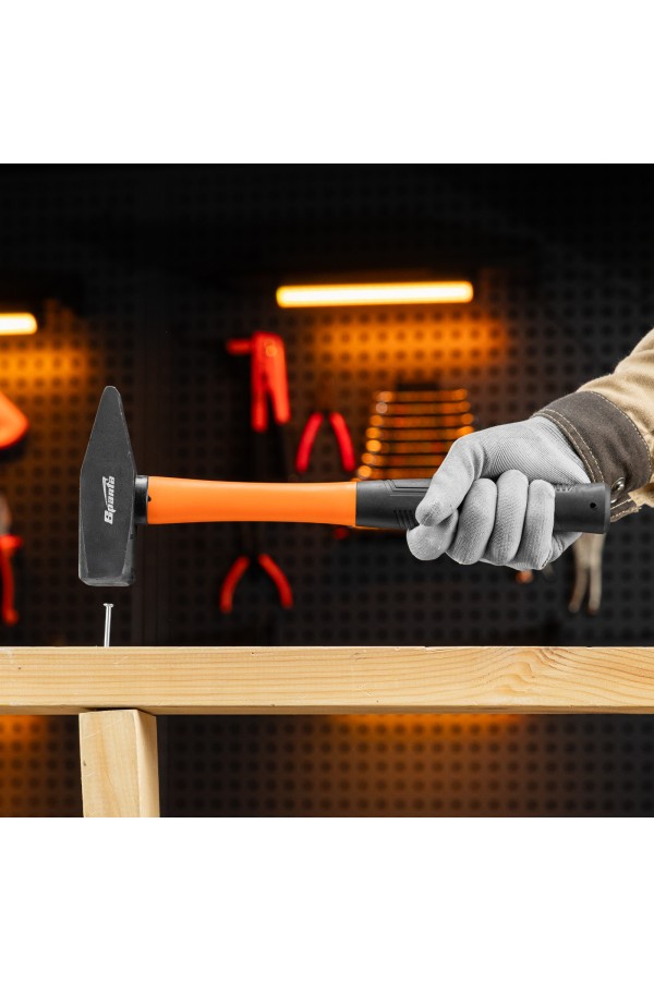 Молоток слесарный, 1000 г, фибергласовая обрезиненная рукоятка Sparta