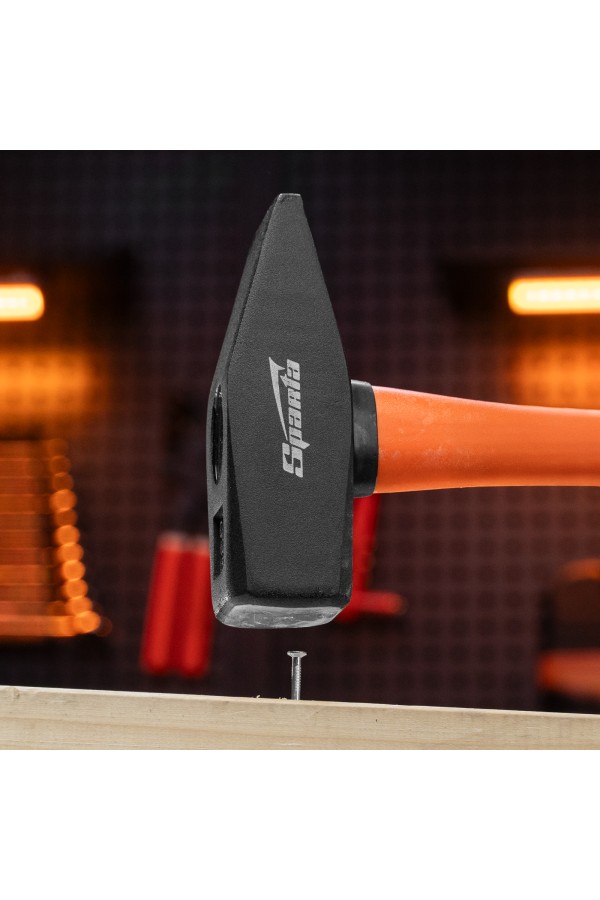 Молоток слесарный, 1500 г, фибергласовая обрезиненная рукоятка Sparta