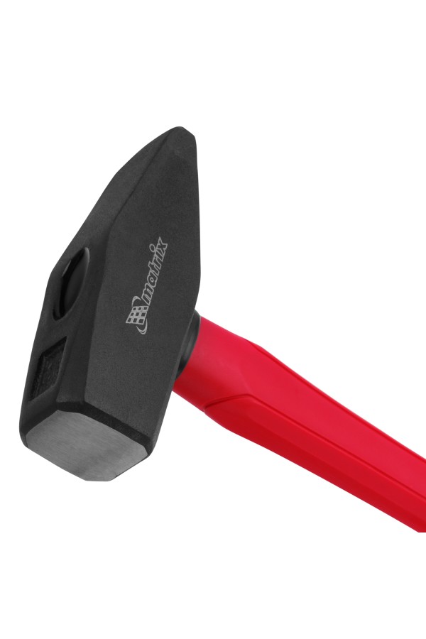 Молоток слесарный optimal, 1500 г, фибергласовая обрезиненная рукоятка, квадратный боек Matrix