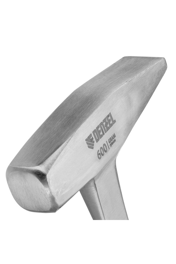 Молоток слесарный 600 г, цельнометаллический, двухкомпонентная рукоятка Denzel