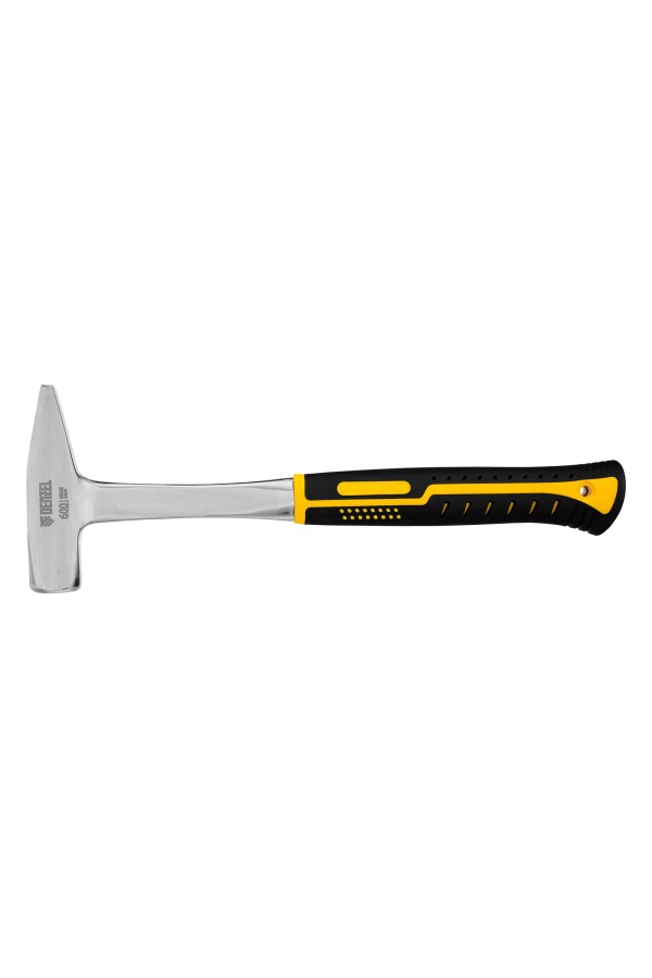 Молоток слесарный 600 г, цельнометаллический, двухкомпонентная рукоятка Denzel