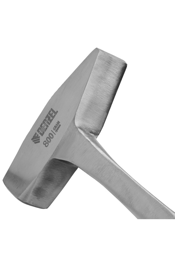 Молоток слесарный 800 г, цельнометаллический, двухкомпонентная рукоятка Denzel