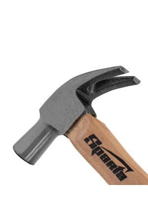 Молоток-гвоздодер, 225 г, боек 22 мм, деревянная рукоятка Sparta