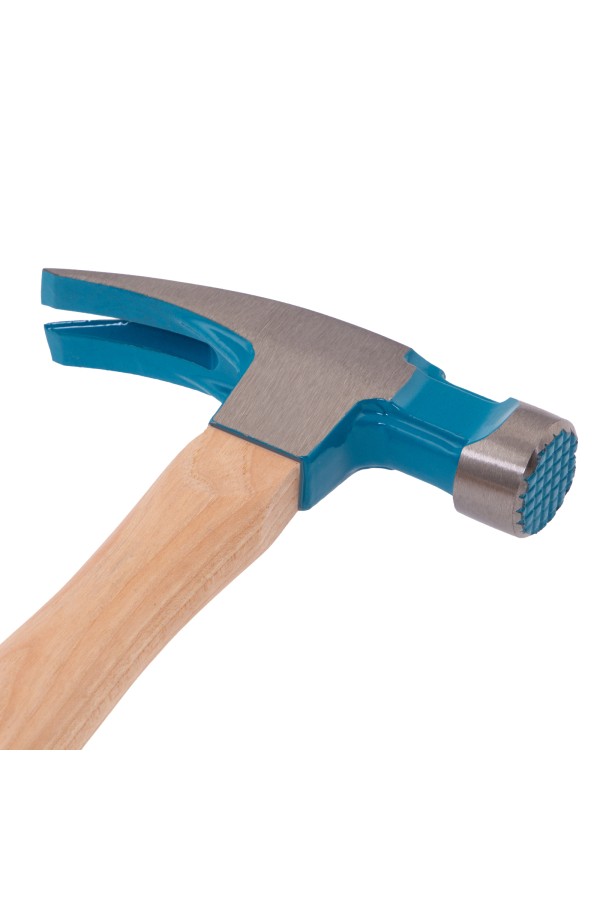 Молоток-гвоздодер, 380 г, угол 75, магнит, обрезиненная рукоятка AMERICAN HICKORY GROSS