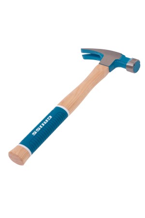 Молоток-гвоздодер, 380 г, угол 75, магнит, обрезиненная рукоятка AMERICAN HICKORY // GROSS