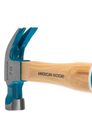 Молоток-гвоздодер, 200 г, угол 45, магнит, обрезиненная рукоятка American hickory GROSS