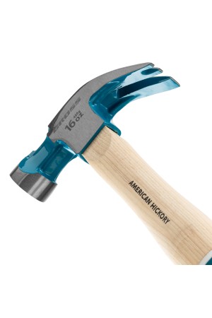 Молоток-гвоздодер, 450 г, угол 45, магнит, обрезиненная рукоятка American hickory GROSS