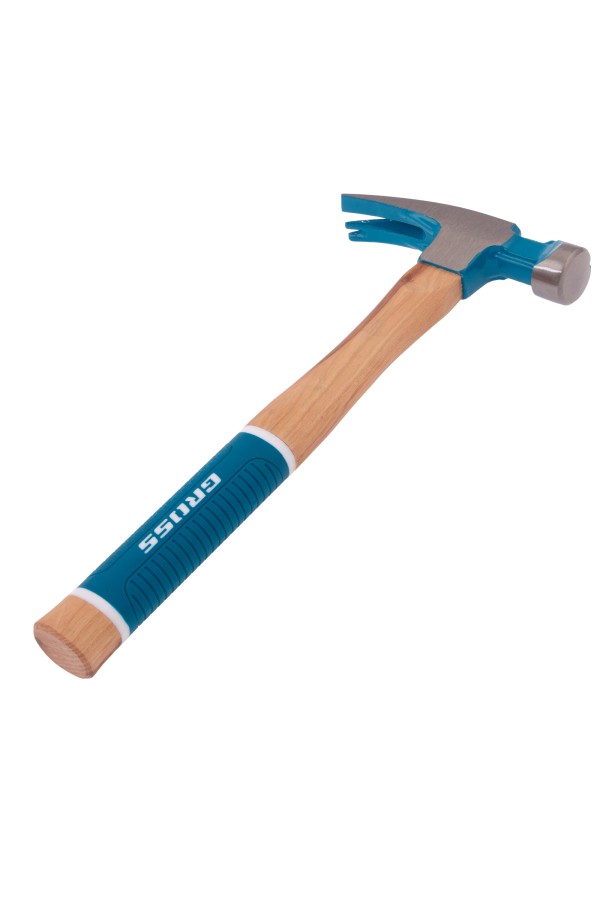 Молоток-гвоздодер,560 г, угол 75, магнит, обрезиненная рукоятка AMERICAN HICKORY GROSS