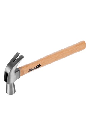 Молоток-гвоздодер, 450 г, боек 27 мм, деревянная рукоятка Sparta