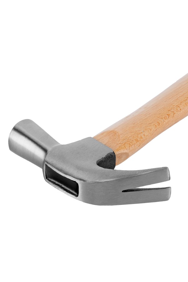 Молоток-гвоздодер, 450 г, боек 27 мм, деревянная рукоятка Sparta