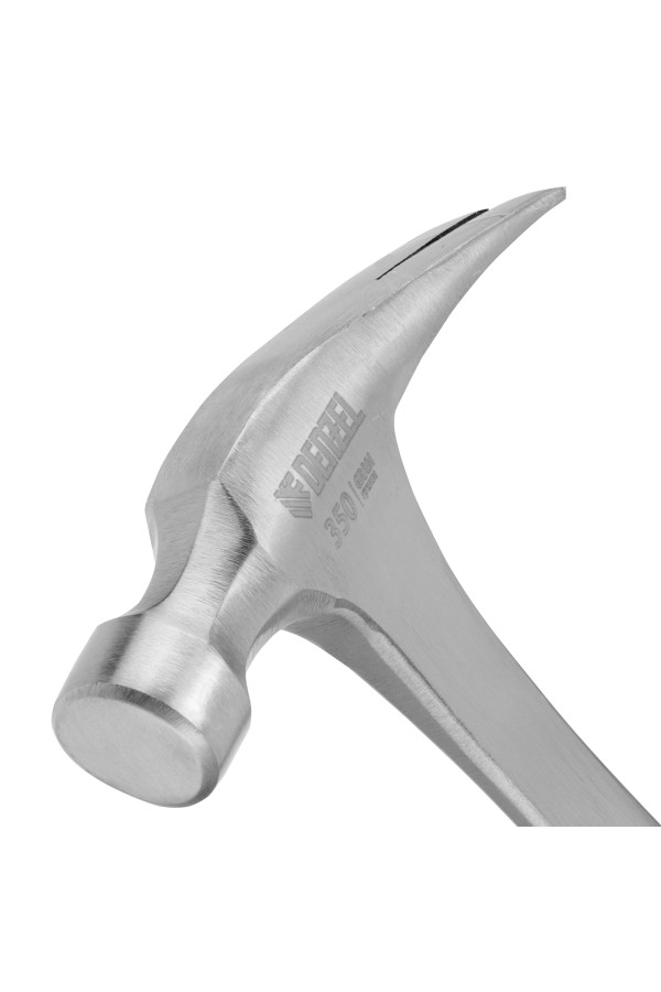 Молоток-гвоздодер 350 г, цельнометаллический, двухкомпонентная рукоятка Denzel