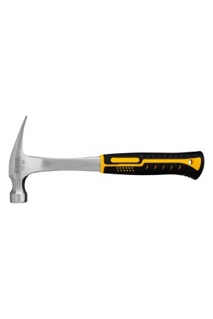 Молоток-гвоздодер 350 г, цельнометаллический, двухкомпонентная рукоятка Denzel