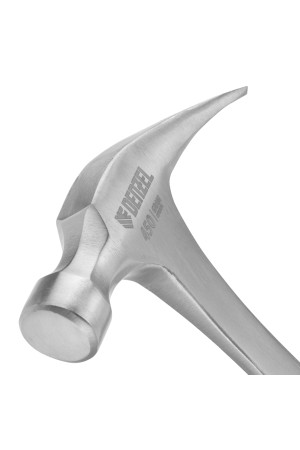 Молоток-гвоздодер 450 г, цельнометаллический, двухкомпонентная рукоятка Denzel