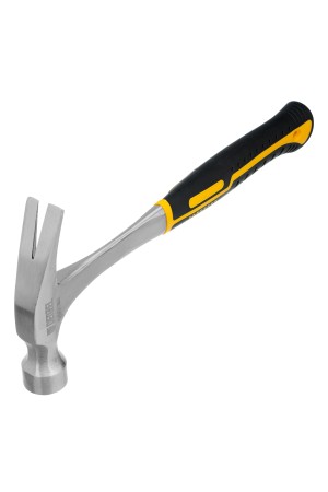 Молоток-гвоздодер 560 г, цельнометаллический, двухкомпонентная рукоятка Denzel