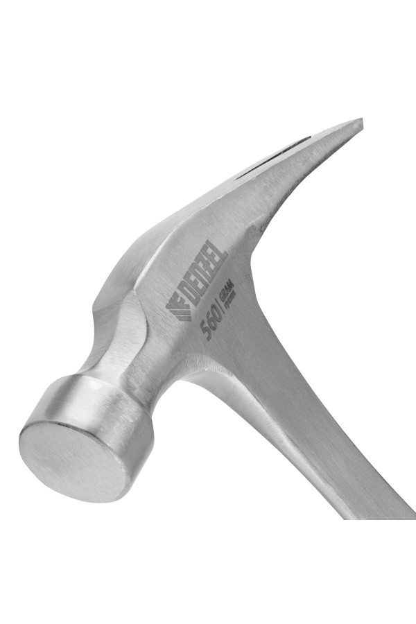 Молоток-гвоздодер 560 г, цельнометаллический, двухкомпонентная рукоятка Denzel