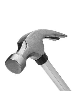 Молоток-гвоздодер, 450 г, боек 27 мм, металлическая трубчатая обрезиненная рукоятка Sparta