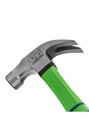 Молоток-гвоздодер, 450 г, с магнитом, фибергласовая обрезиненная рукоятка Сибртех
