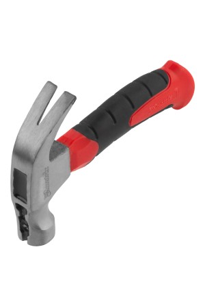 Молоток-гвоздодер мини, боек с магнитом, фибергласовая двухкомпонентная рукоятка, 250 г Matrix