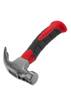 Молоток-гвоздодер мини, боек с магнитом, фибергласовая двухкомпонентная рукоятка, 250 г Matrix